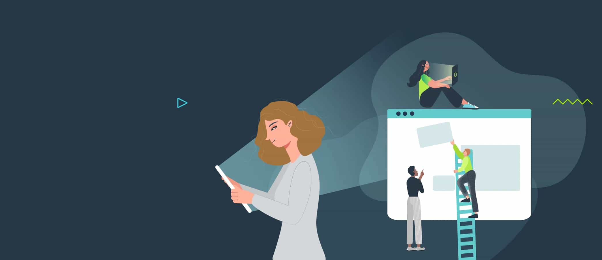 Thumbnail of an article about  UX team structure — everything you should know 