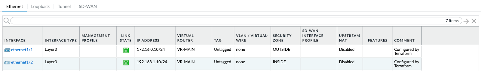 Configurations and logs in Terraform