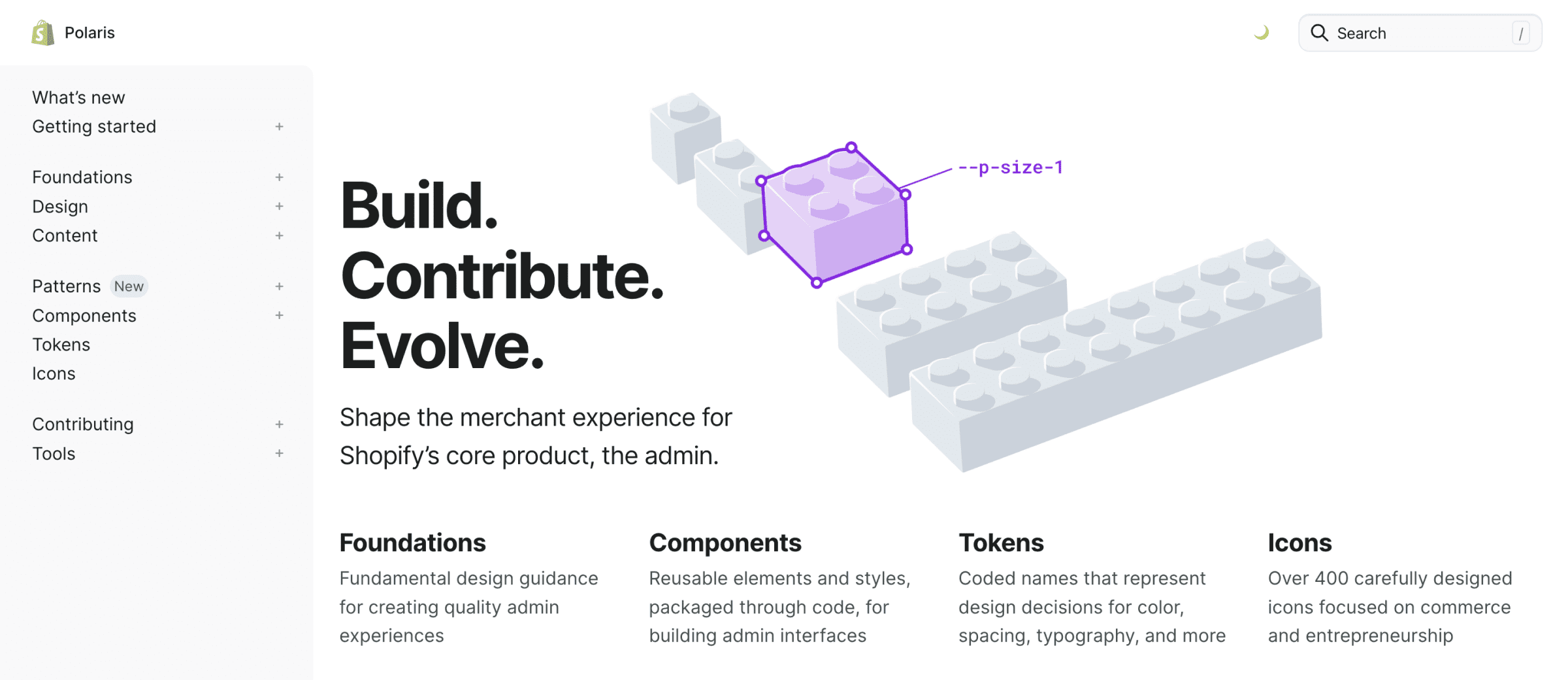 UX design system Shopify Design System