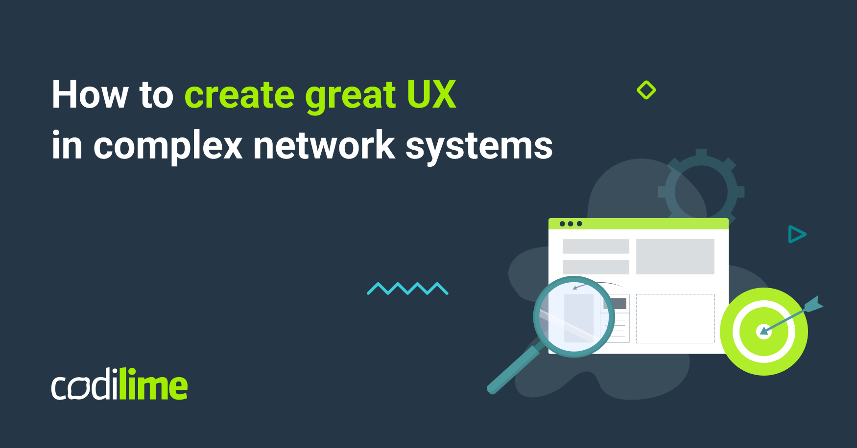 Creating a comprehensive UX for complex network systems