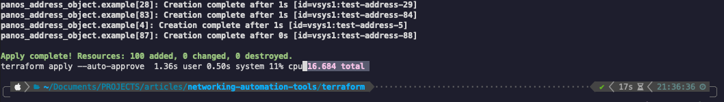 Terraform performance