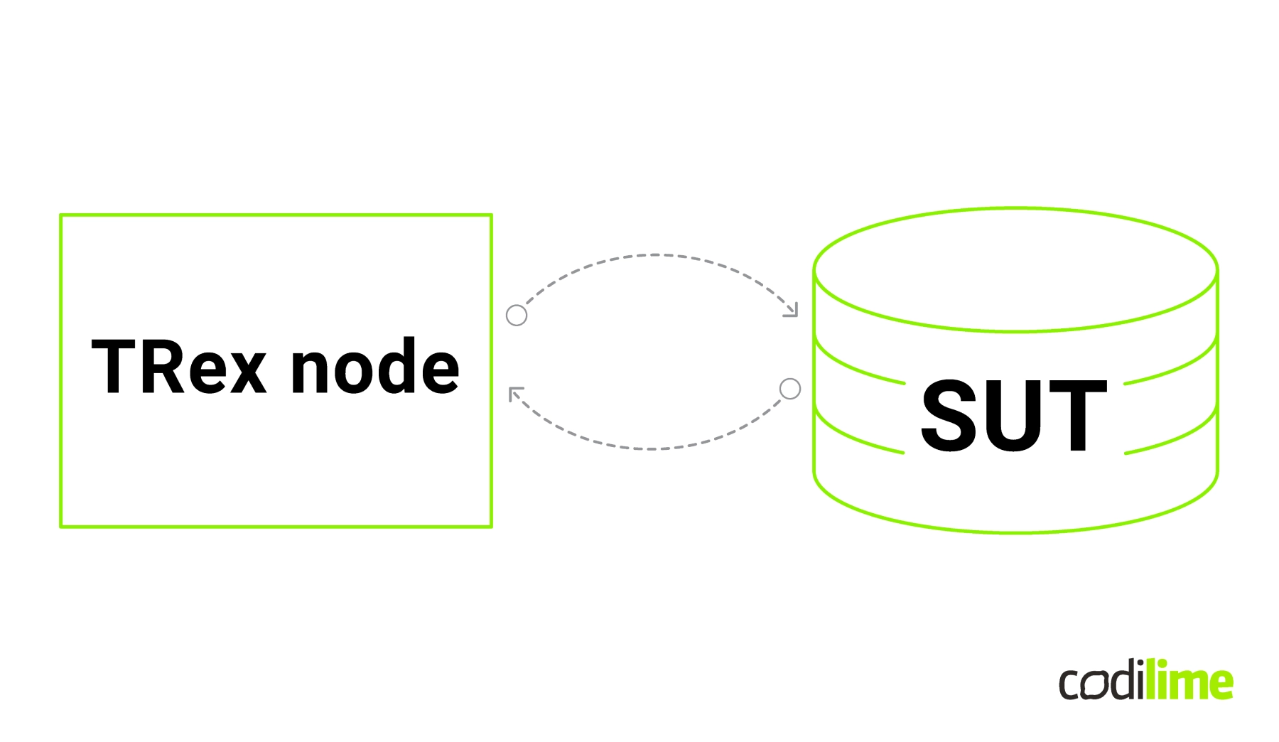 Traditional network testing setup