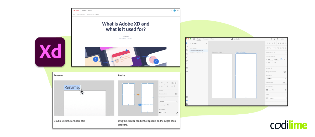 UX design system Adobe XD 