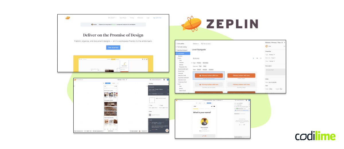 UX design system Zeplin 