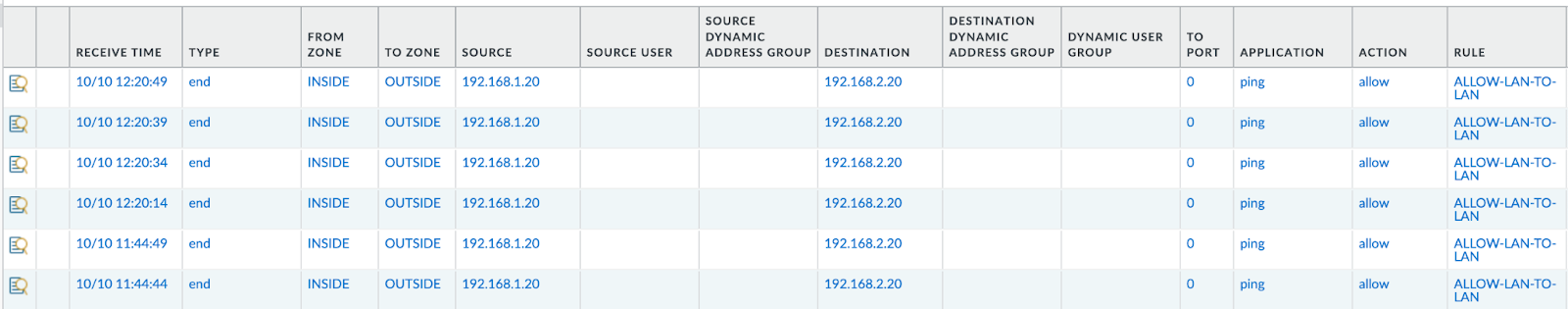 vm-series configuration and logs