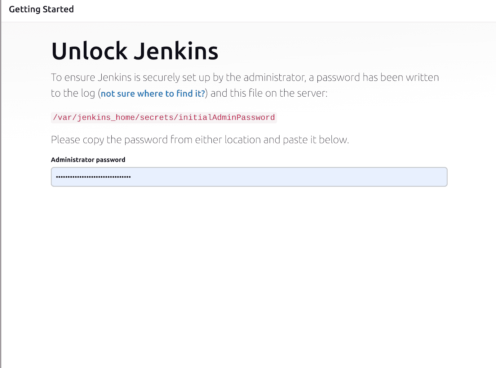 Unlock Jenkins