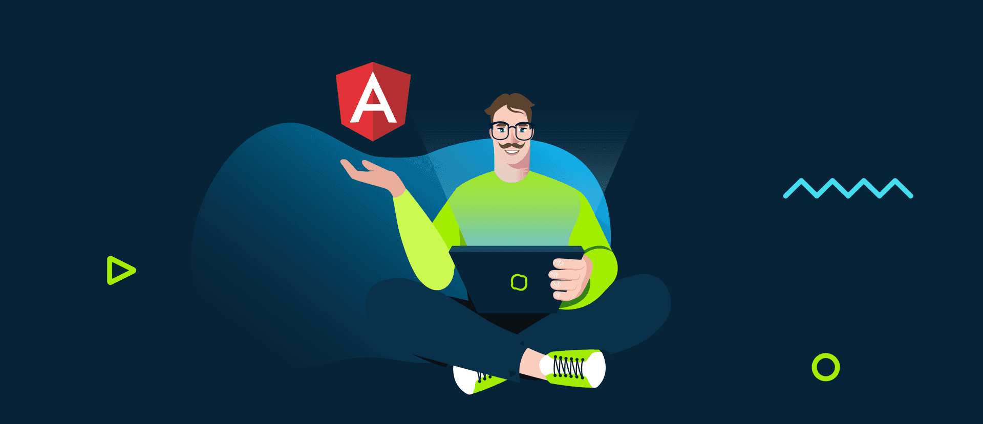 Thumbnail of an article about Angular component state management — how to do it with RxAngular and NgRx