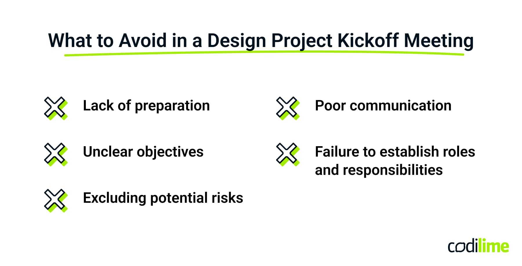 What to avoid in a Design Project Kickoff Meeting