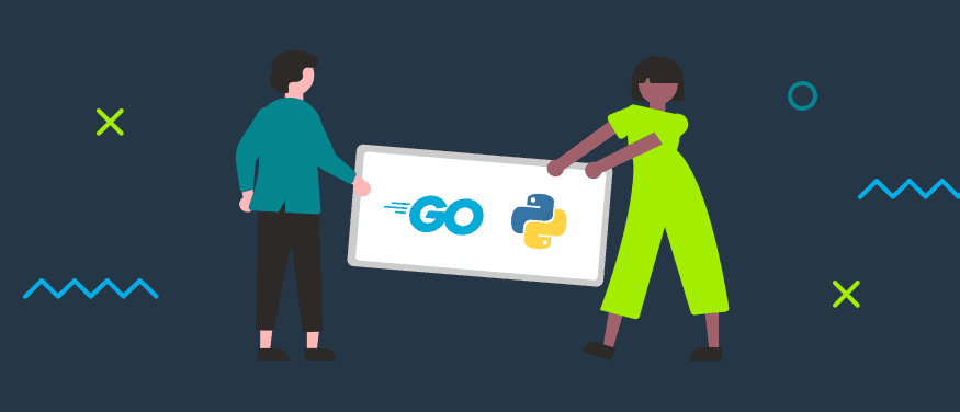 Thumbnail of an article about Go vs. Python — main differences overview
